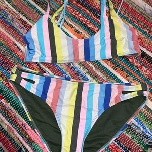 Stripe Bikini Set